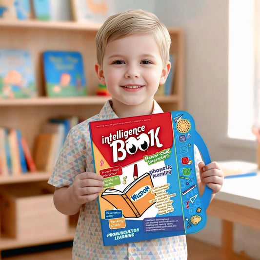 Intelligence Study Book for Kids Learning Phonics Flash Cards with Dot Pen (Paper & Plastic)