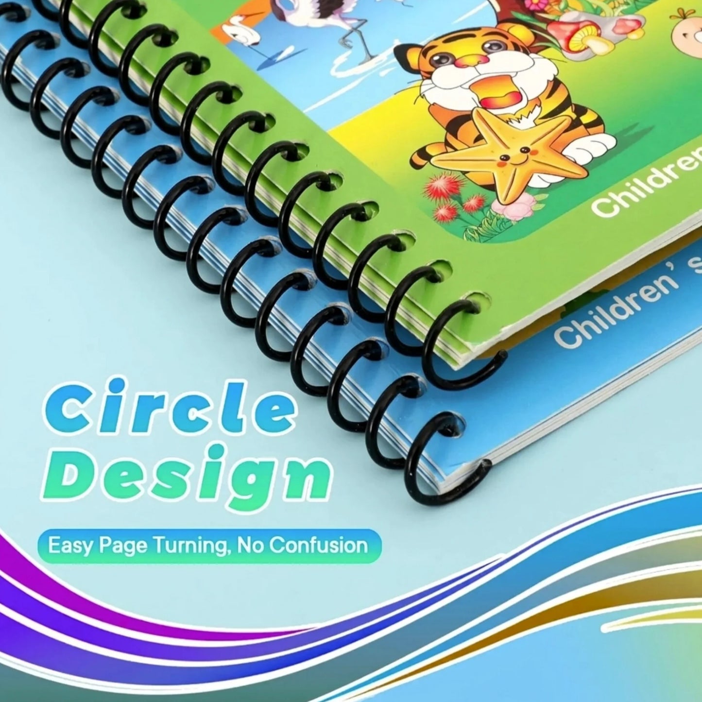 Reusable Magic Water Book for Kids - Quick Dry Kids Learning Pad